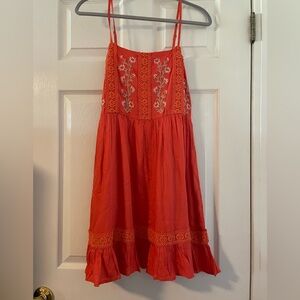 Orange summer dress